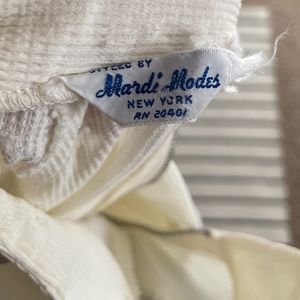 Vintage white shirt dress